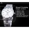 Forsining Mechanical Automatic Mens Watches Classic Man Watches Top Brand Luxury Silver Stainless Steel Business Fashion Clock ► Photo 3/6