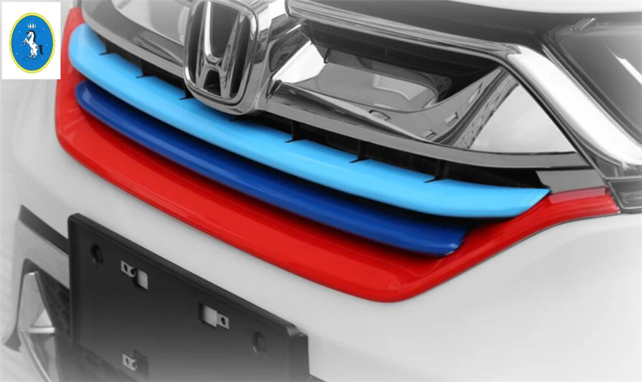 Yimaautotrims Передняя решетка гриль декоративная накладка для Honda CRV CR-V яркий/3 цвета/углеродное волокно стиль