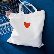 С фабрики 200 шт./лот красное сердце печать на заказ ваш логотип холщовая Хлопковая сумка рюкзак натуральный материал сумки для покупок