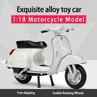 Welly 1:18 2016 Vespa PX 125 Modèle de moto en alliage moulé sous pression avec roues rotatives flexibles, jouet pour homme, objet de collection 1