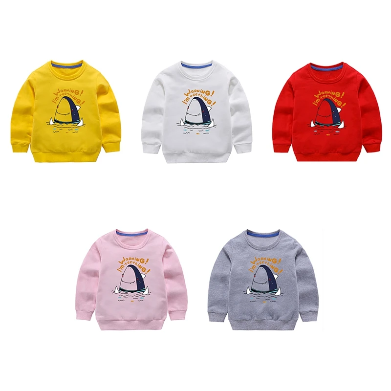 Детская одежда для девочек Осенние футболки с длинным рукавом маленьких