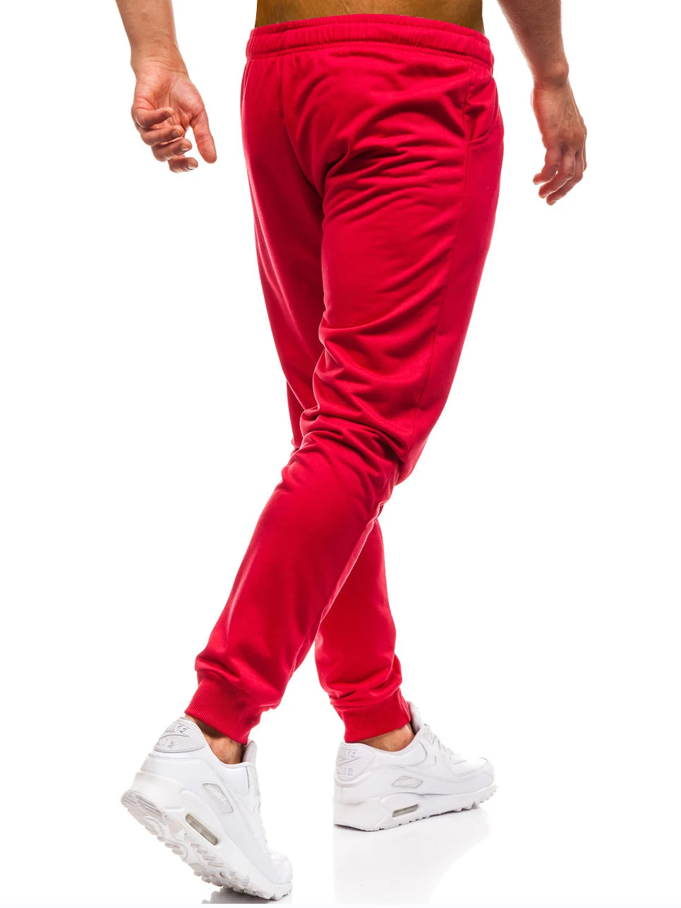 2018 международная торговля Мужская одежда новые продукты сплошной цвет с повседневные штаны с завязкой свободные удобные закрывающие ноги