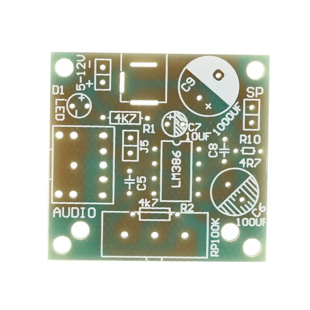LM386 Super Mini 3 V-12 V Мощность Плата усилителя костюм комплект электронный DIY Kit аудио усилить модуль низкое потребление