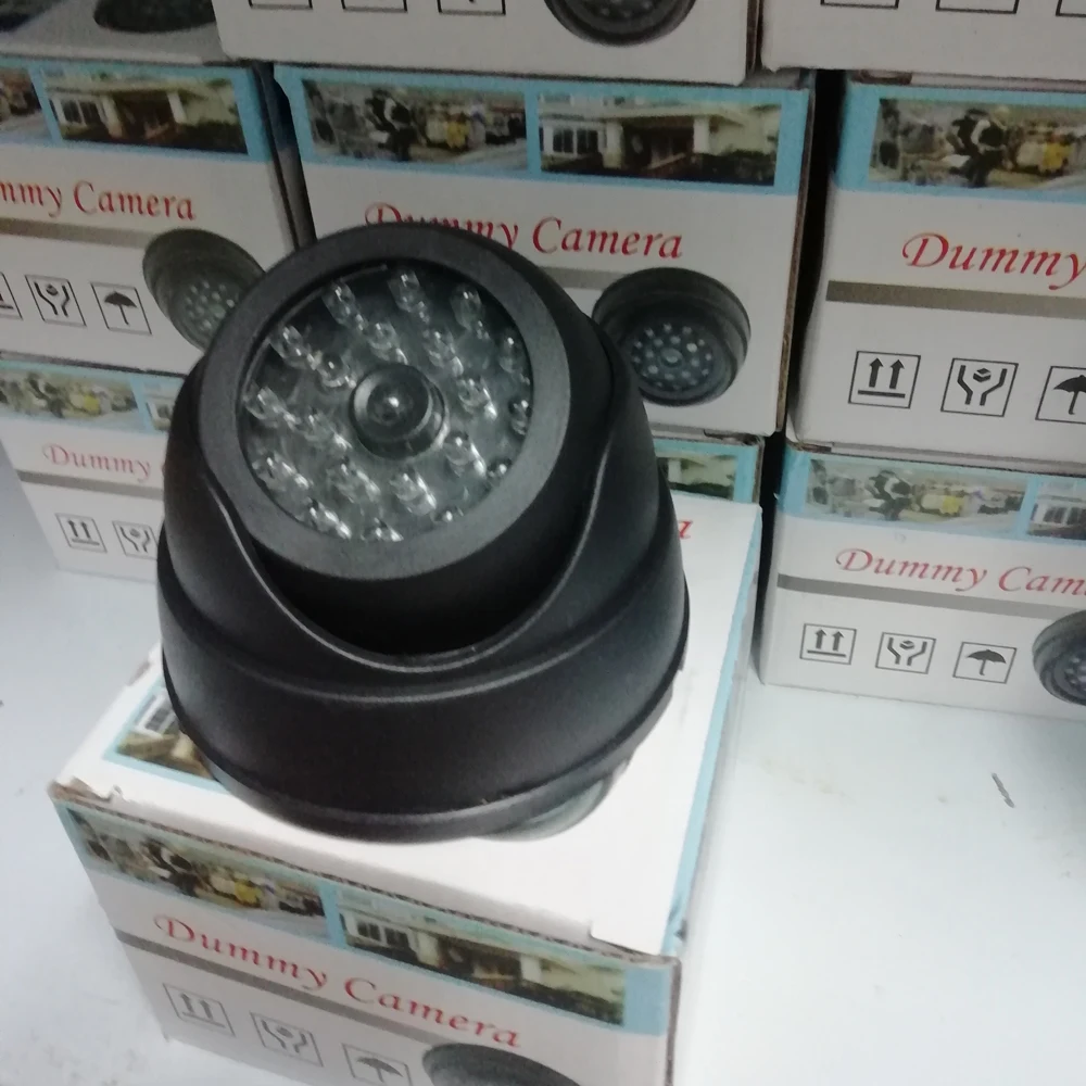 2 шт./компл. манекен Камера Поддельные купольная камера охранного видеонаблюдения для домашнего применения Камера s мигающий светодиодный светильник в помещении