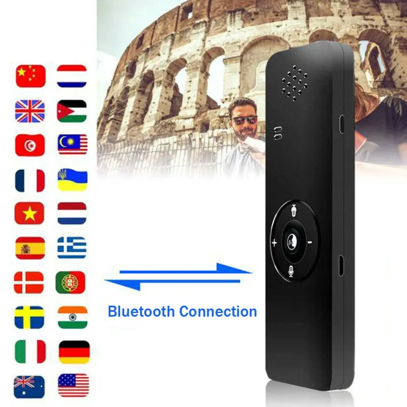 T11 смарт-переводчик Bluetooth в режиме реального времени многоязычный перевод мгновенный голос для встречи обучения путешествия бизнес