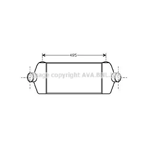Интеркулер FORD TRANSIT 2.2/2.4TD 06 AVA QUALITY COOLING FDA4406