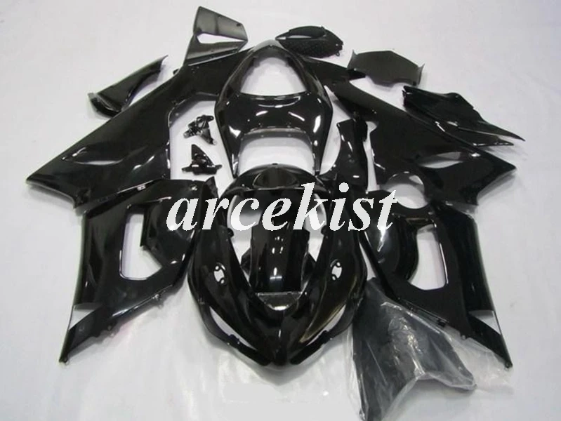 ABS мотоцикл обтекатели комплект подходит для kawasaki Ninja ZX6R 636 2005 2006 05 06 6R ZX-6R Кузов Набор на заказ белый черный