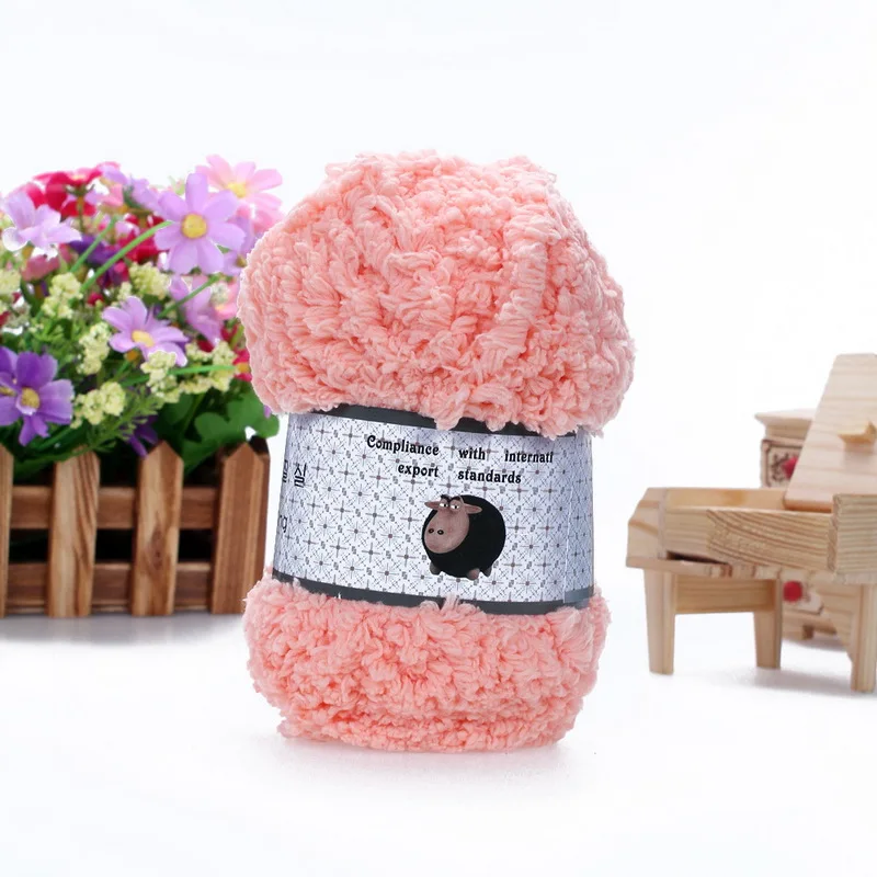 Пряжа для вязания крючком DIY кашемировая пряжа для вязания мягкая теплая Детская Пряжа для ручного вязания товары ручной вязки шерсть коралловый кашемир плюш - Цвет: 5