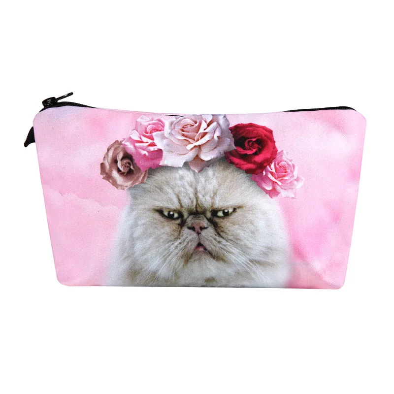

2020 Makeup Bags Women Cosmetic Bag With Multicolor Pattern 3D Printing neceser Cosmetics Pouchs For Travel make up bag