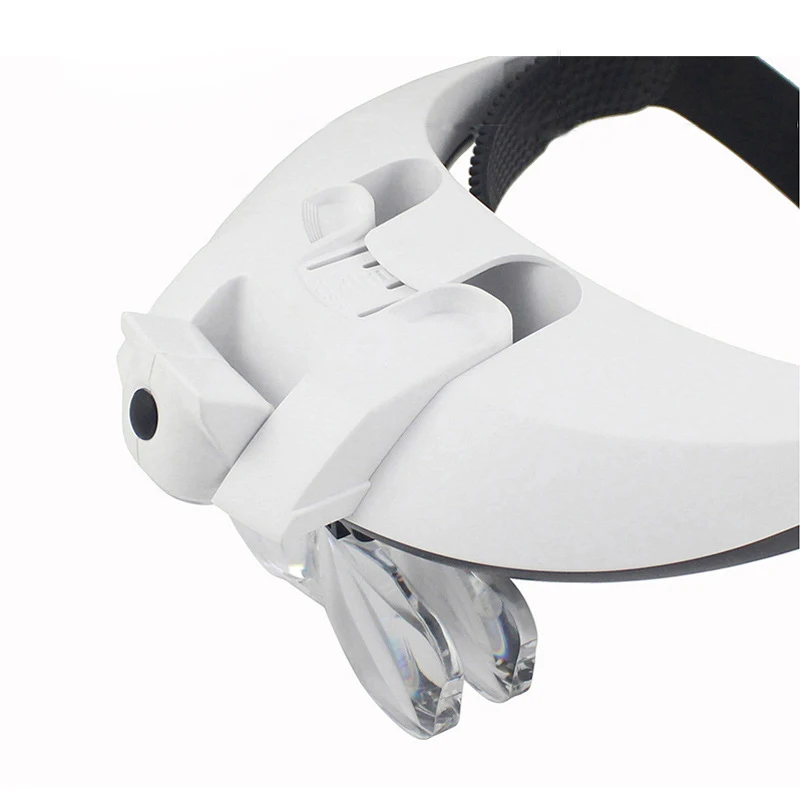 Optical Lens Head-mounted LED Magnifier 5X Magnification Effect For Repairing Experimental Surgery