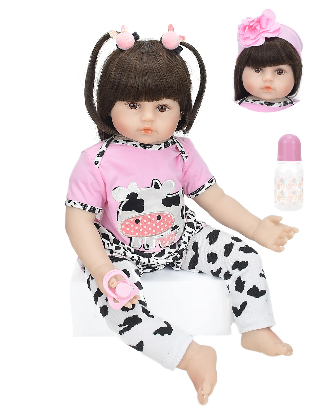 Reborn Baby Doll 60CM Toys For Girl Lifelike Princess Toddler Babies Dolls Realista Boneca Kid Birthday Xmas Gift Best Playmate