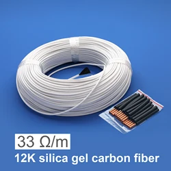 12K 33ohm/m Carbon Fiber Heating Cable 10/20/30/50/100m Warm Floor Heating Wire