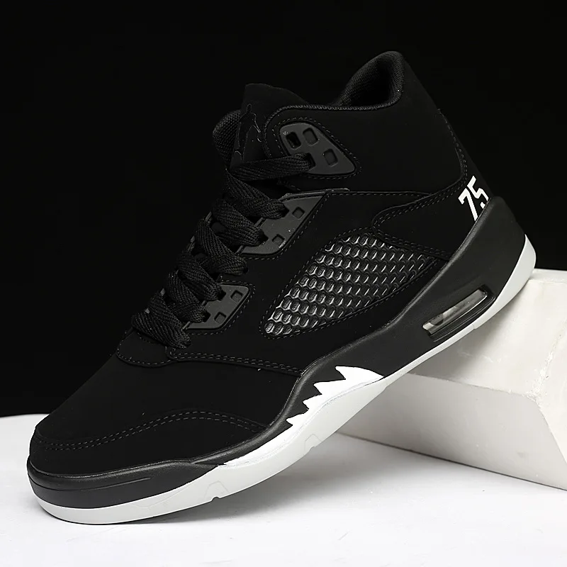 Черный Граффити дизайн баскетбольные кроссовки мужские теннисные Jordan Masculino Ретро 6 кроссовки баскетбольные Lebron высокие кроссовки - Цвет: Черный