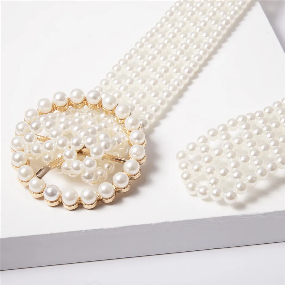 IngeSight. Z элегантная ручная работа, имитация жемчуга, цепочка на талию живота, роскошная Регулируемая жемчужная цепочка на талию, женские Украшения для тела