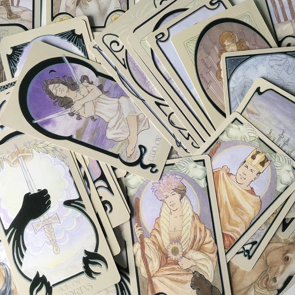80 Pcs English Ethereal Visions Illuminated Tarot Cards Deck Board Table Games For Party Playing Card Entertainment Game Gift 80 Pcs English Ethereal Visions Illuminated Tarot Cards Deck Board Table Games For Party Playing Card Entertainment Game Gift