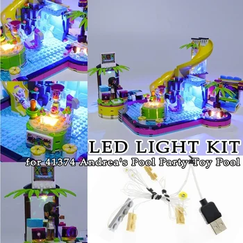 

LED Lights Kit for 41374 House and Pool Party Decoration Moc Building Blocks Toys Bricks Decorative Lights USB