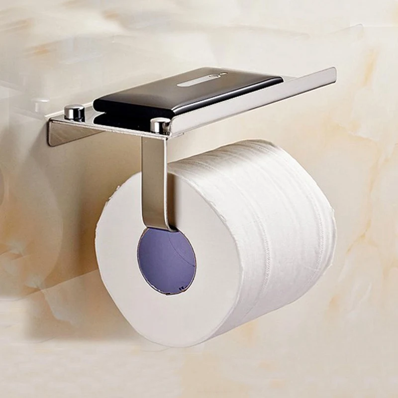 Рулонный держатель для туалетной бумаги держатель из нержавеющей стали для ванной настенное крепление