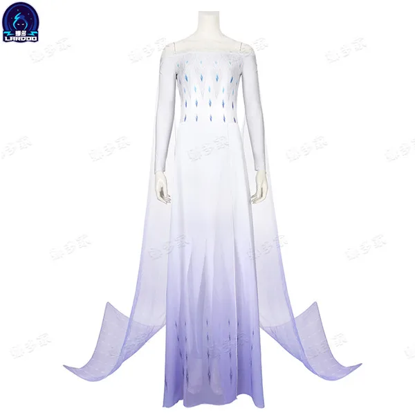 

Elsa Cosplay Costume Snow White Dress Princess Dress+Pants Elegant Gorgeous Halloween Party Stage Women Outfit