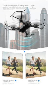 

New K2 Dual Camera Fixed-height Quadcopter Long-endurance Folding Drone 1080P WiFi Remote Control Aircraft Keep Drone Camera