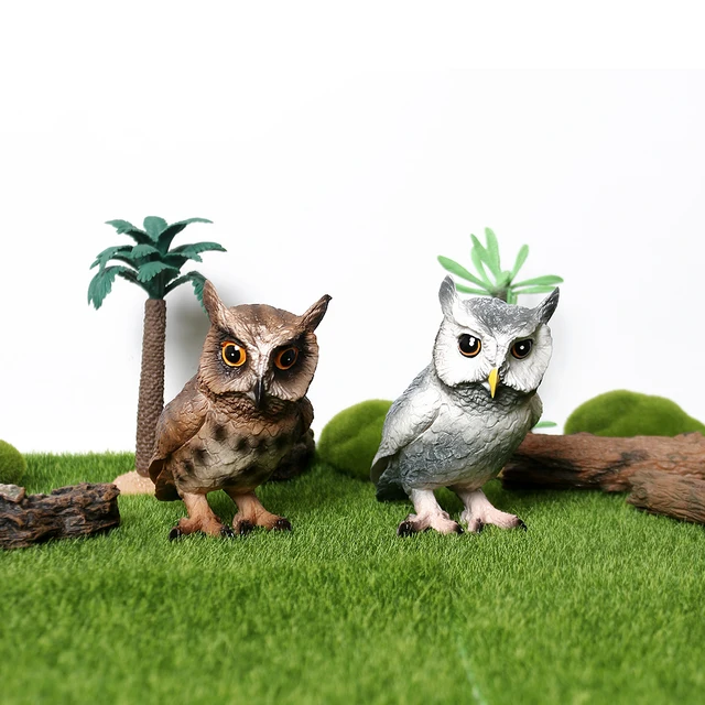 동물원 동물의 세계를 탐험하는 현실적인 올빼미 모델