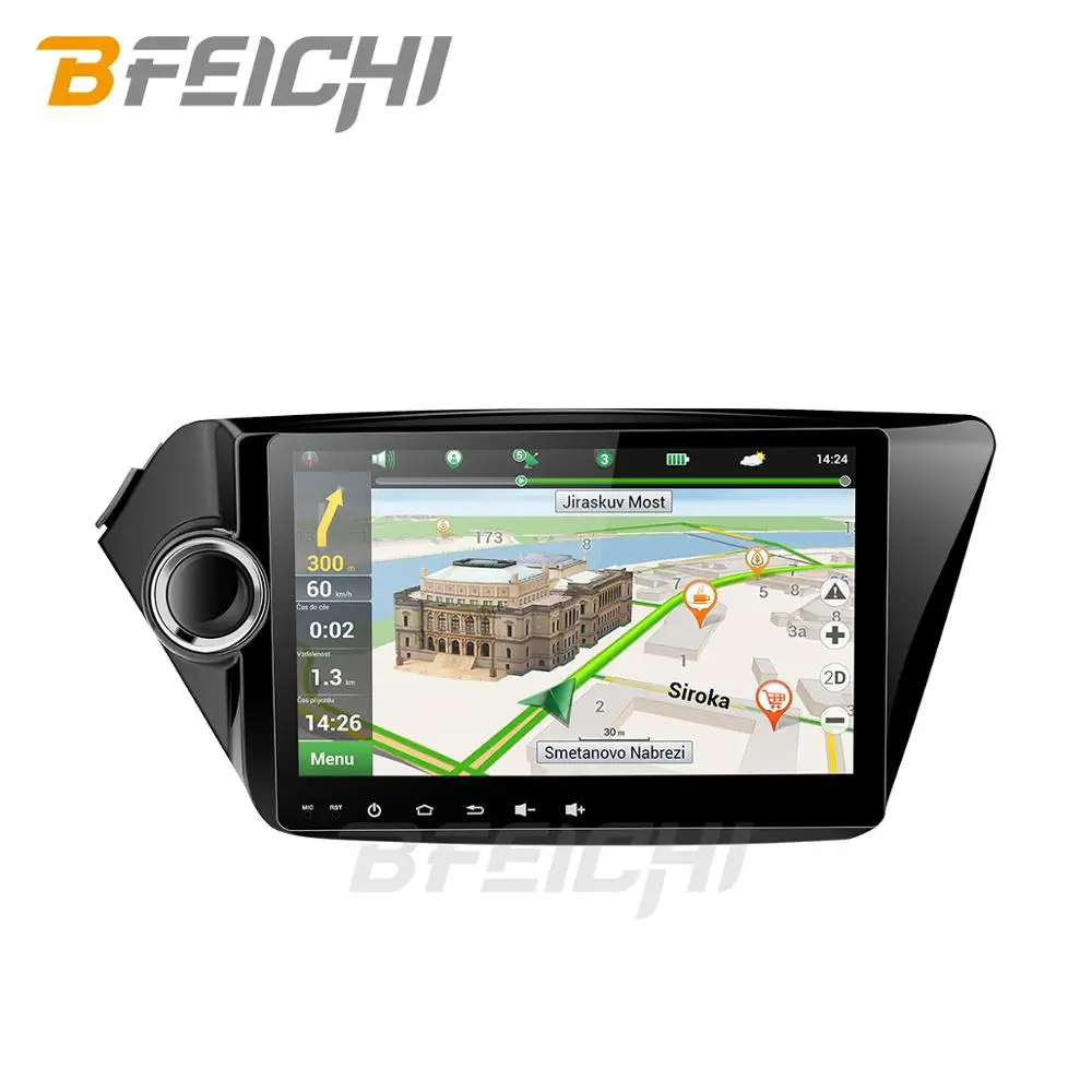 Автомобильный dvd gps навигатор для Kia K2 RIO 2010- с 9''1024*600 монитор стерео wifi gps Видео плеер Android 9,0 PX6