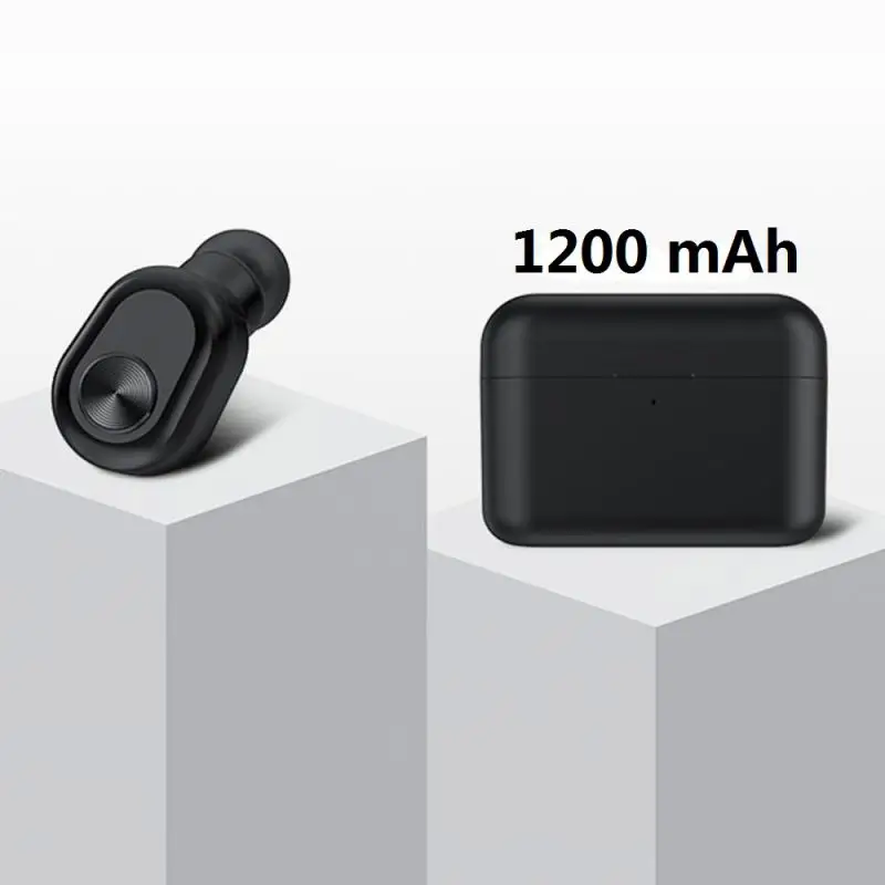 Новые беспроводные bluetooth-наушники BL1, мини bluetooth-гарнитура, беспроводные наушники для телефона с зарядным устройством 2200 мАч - Цвет: Синий