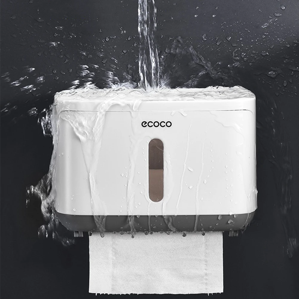 Ecoco коробка для туалетных Салфеток Настенный диспенсер для бумажных полотенец Ванная комната Бессердечный диспенсер для туалетных салфеток