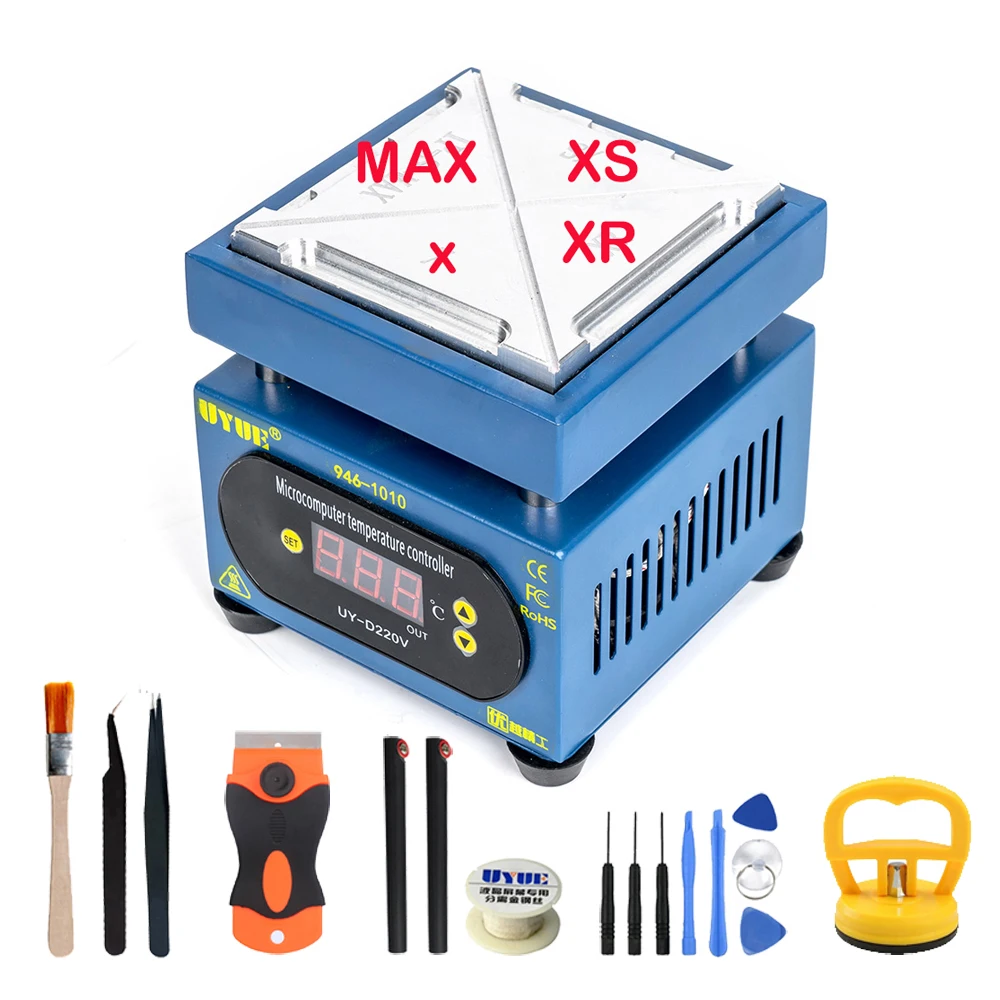 Package 1 220V 4 In1 Pattern Constant Temperature Preheating Remove Frame Machine For IPX XS XS-MAX XR Frame Demolition Repair Heating Table - Цвет: Package 1 220V