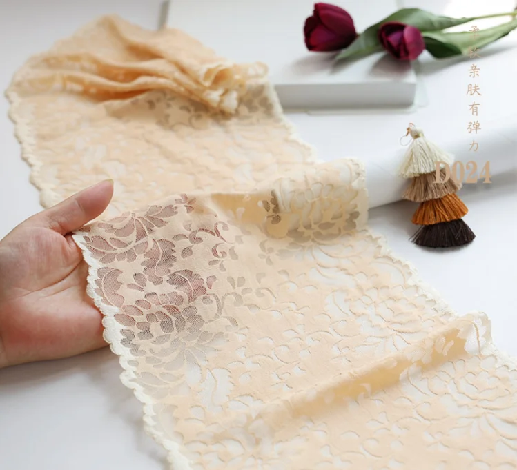 1 метр Высококачественная толстая кожа эластичная кружевная лента ткань для