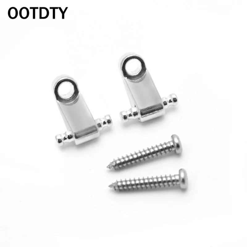 OOTDTY 1 пара электрогитары головной убор шарикоподшипник прочный пресс струнная пряжка серебро