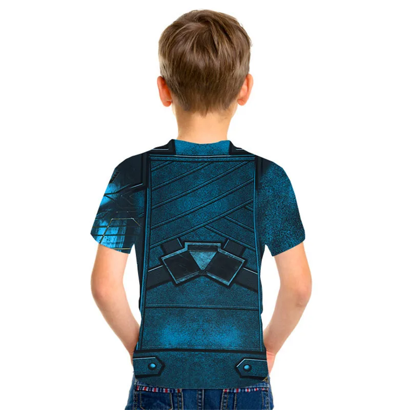 New boys Comic Superhero Compression kids Shirt Captain America Iron man Fit Tight Bodybuilding children T Shirt