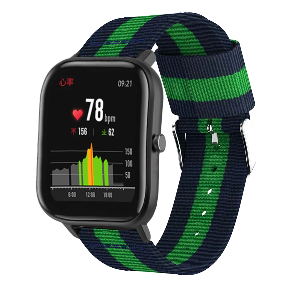 Нейлоновый ремешок для Amazfit Bip Lite Youth 20 мм сменный браслет наручных часов для Xiaomi Huami Amazfit GTS Bit Band браслет на запястье