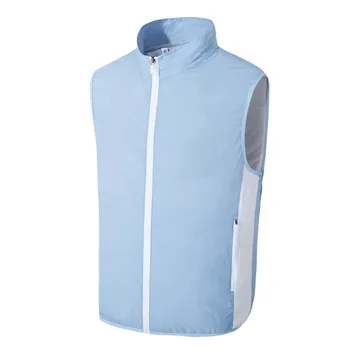 

Vest Men Fan Cooling Summer Air Condition Jacket Men USB Outdoor Sunscreen Skin Hiking Vest Smart Clothing