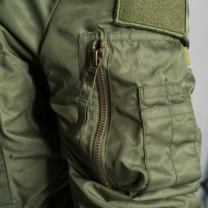 Men MA-1 Outdoor High Quality Jacket Waterproof Windproof Breathable Large Capacity Pocket Trekking Camping Male Bomber Jackets