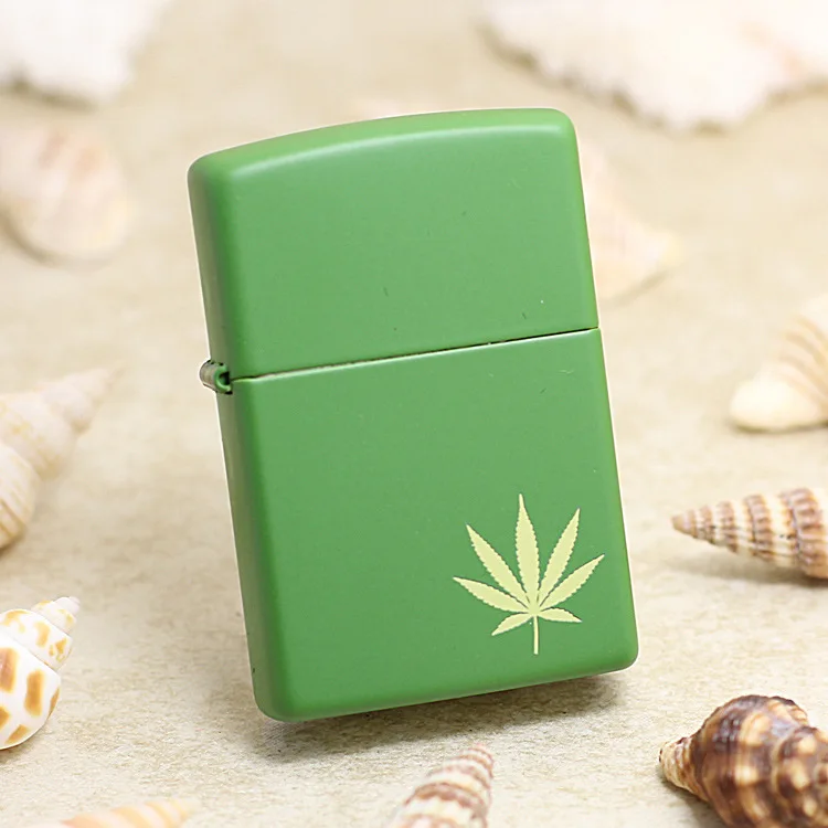 Натуральная Зажигалка Zippo медная ветрозащитная зеленая матовая сигарета с