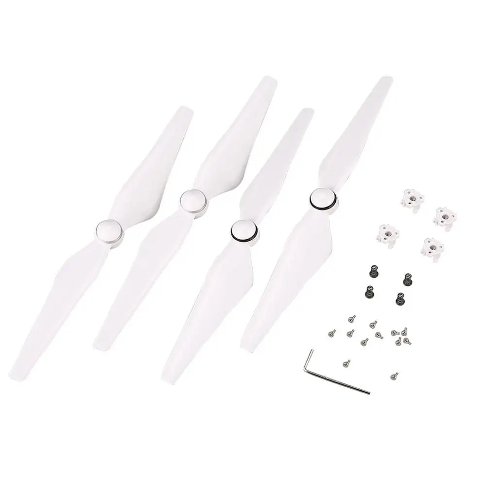 white 2 пары CW/CCW пропеллер реквизит лезвия для DJI Phantom 4/4pro/4pro RC Дрон Квадрокоптер беспилотный летательный аппарат аксессуары, запчастей для uav - Color: white