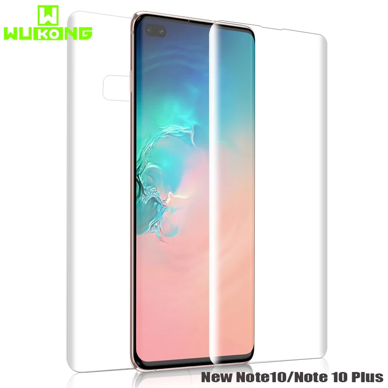 

Back Front Screen Protector For Samsung Note 9 S9 Plus S8 Full Cover New Hydrogel Invisible For Samsung Note 10 Plus S10 e Plus