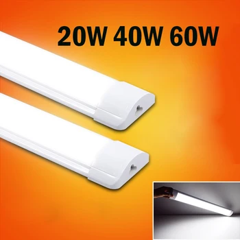 

120cm Led Tube Light Lamp T5 Tube 220V 60cm 2ft 4ft 1200mm T8 Wall Lamp 20W 40W 60W Warm White Cold White Tri-proof Light