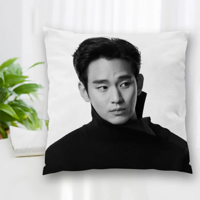 High Quality Custom Kim Soo Hyun Square Pillowcase Zippered Bedroom Home Pillow Cover Case 20X20cm 35X35cm 40x40cm | Дом и сад