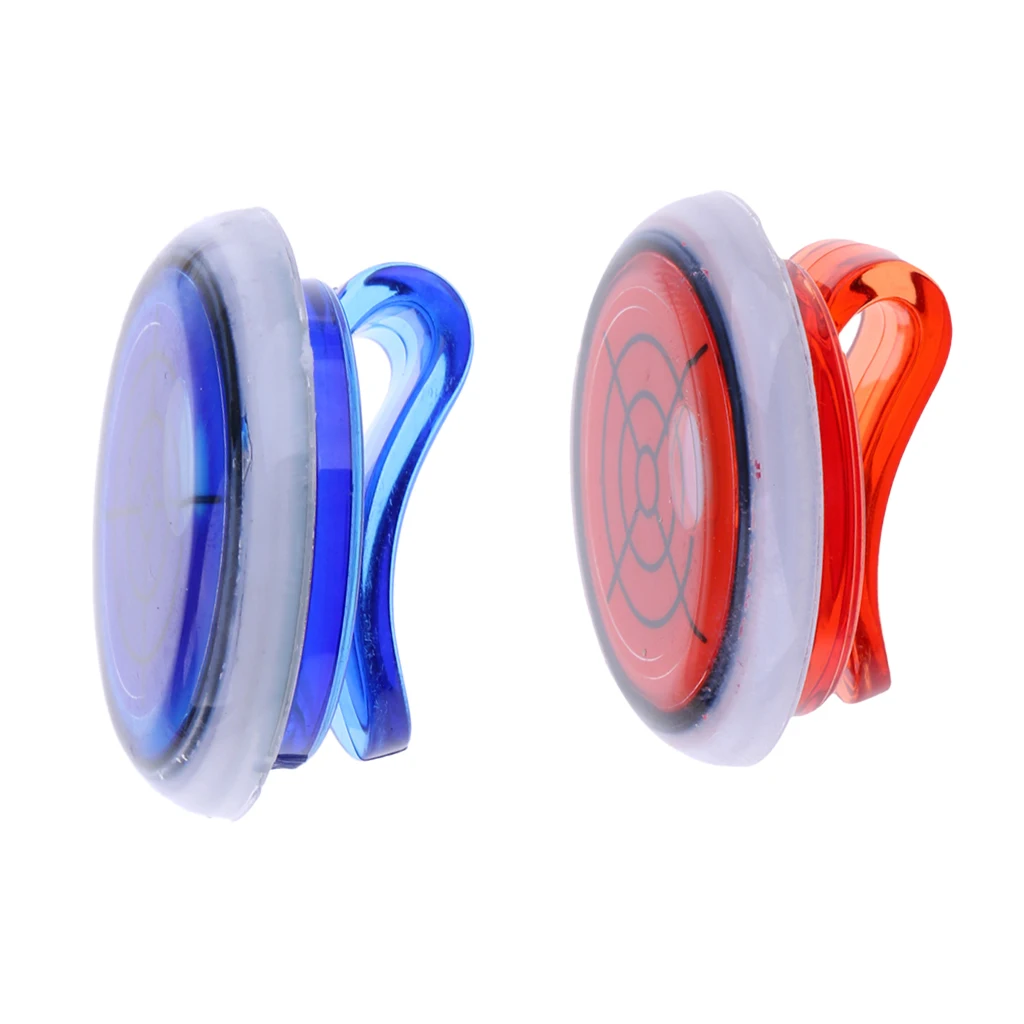 2Pcs Plastic Functional Golf Ball Marker with Hat Clip Golf Accessories