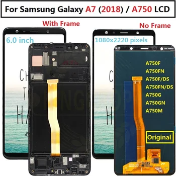 

For Samsung Galaxy A7 2018 SM-A750F A750F A750 A750F/DS LCD with frame Display Touch Screen Digitizer Assembly Replace A750 lcd
