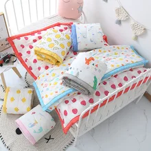 

Baby Soft Blankets Newborn Warm Swaddle Receive Four Seasons Cotton Bedding Children Kindergarten Thickening Quilt Sheets AC02