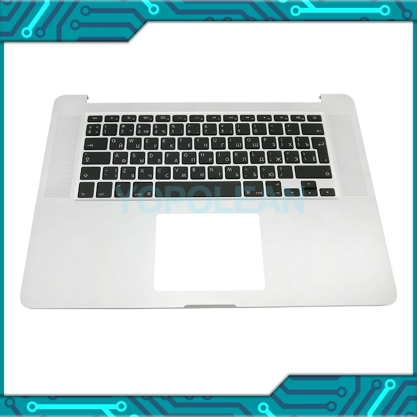 Оригинальная русская клавиатура Topcase с большой клавиатурой для рук Macbook Pro Retina 15 4