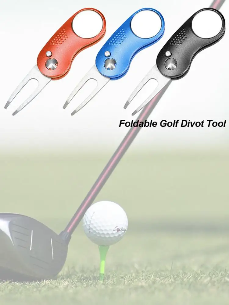 Golf Divot инструмент для ремонта Switchblade инструмент Pitch паз очиститель для гольфа Pitchfork Гольф аксессуары установка зеленая вилка Прямая поставка