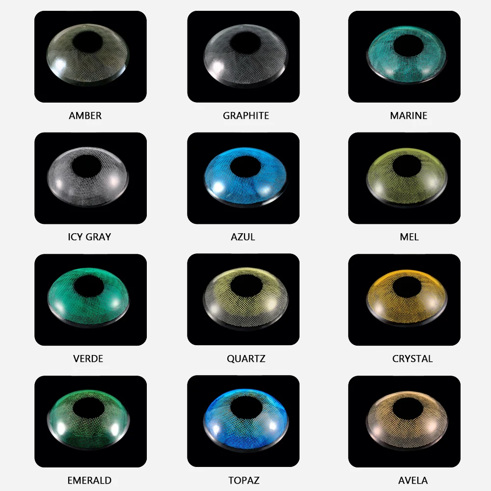 Color Contact Lenses Myopia contact lens eyes colored lenses sharingan for blue with diopters Yearly Cosmetics | Красота и здоровье