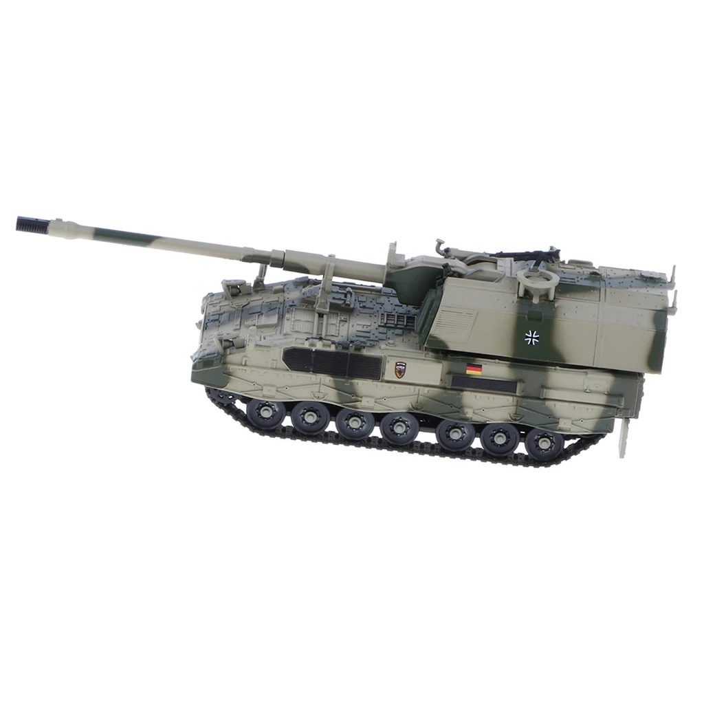 1:72 Panzerhaubitze 2000 Self-Propelled Howitzer Tank German Army Vehicle Model Soldier Toy Gifts #B