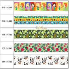 HSDCraft 22 мм 25 мм 38 мм 50 мм 75 мм пользовательское расположение шаблон дизайн HT напечатаны на корсажной ленте 10 ярдов/рулон