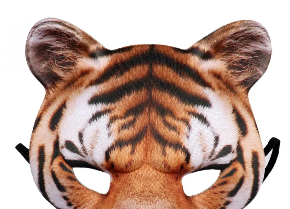 Эва Милая маска тигра вечерние Хэллоуин страшные маски Mascaras Animales косплей Хэллоуин маска унисекс смешная маска карнавал ребенок маска