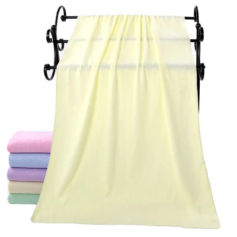 Soft Healthy Cute Fashion Nano Microfiber Cartoon Pattern Embossed Towel Hotel Home Wrapped Bath Towel - Цвет: B
