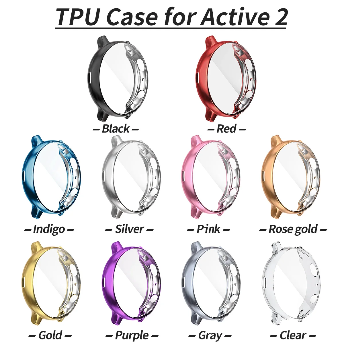 ТПУ чехол с защитой от падения для samsung Galaxy Watch Active 2 44 мм 40 мм прецизионные аксессуары для часов